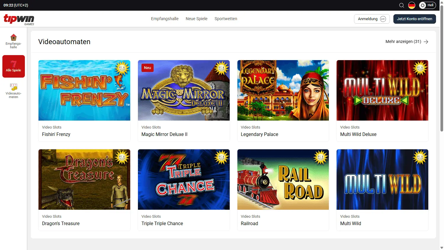 Tipwin Casino – Angebot, Funktionen und Überblick image 3